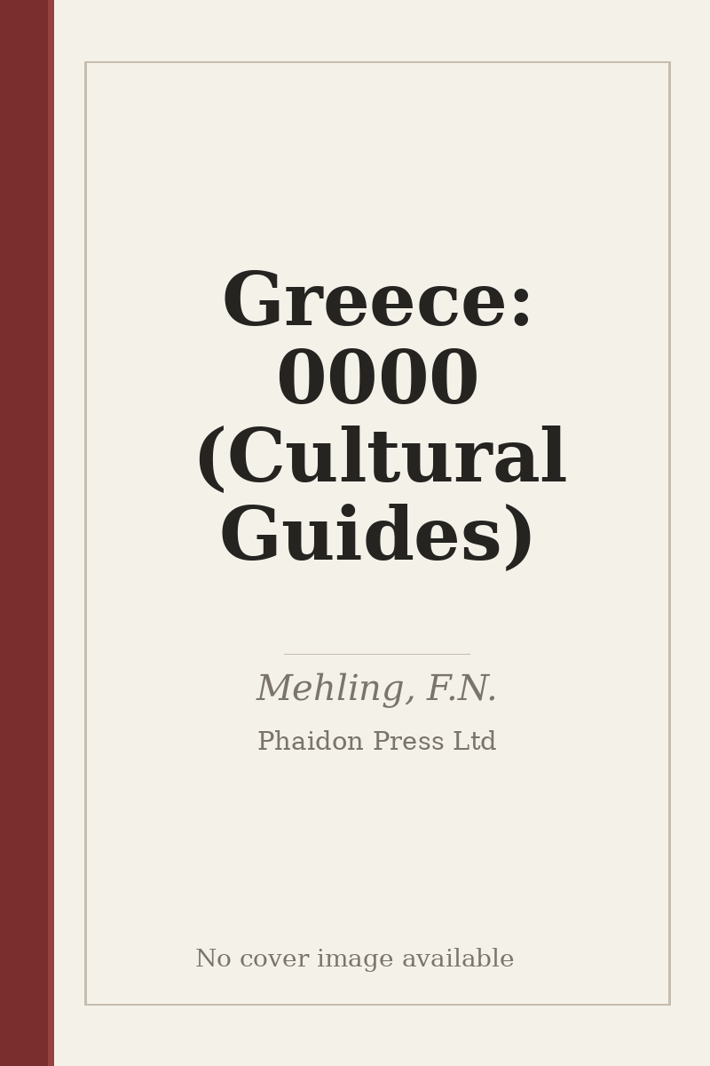 Greece: 0000 (Cultural Guides) - no cover image available