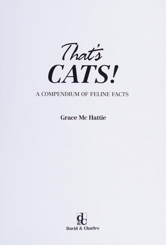 That'S Cats!