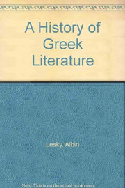 A History of Greek Literature