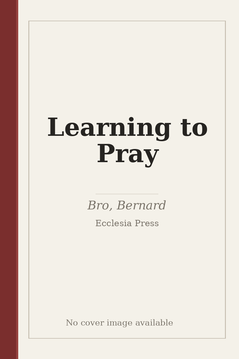 Learning to Pray - no cover image available