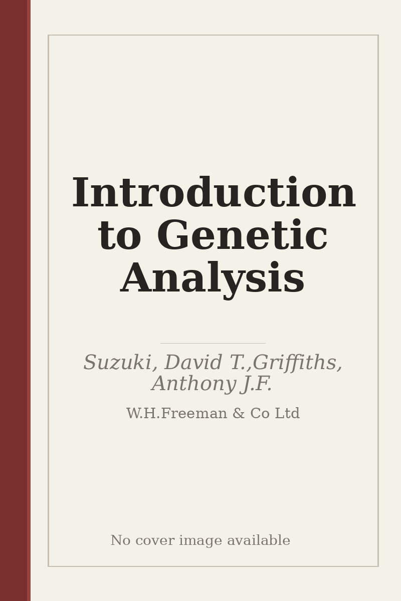 Introduction to Genetic Analysis - no cover image available