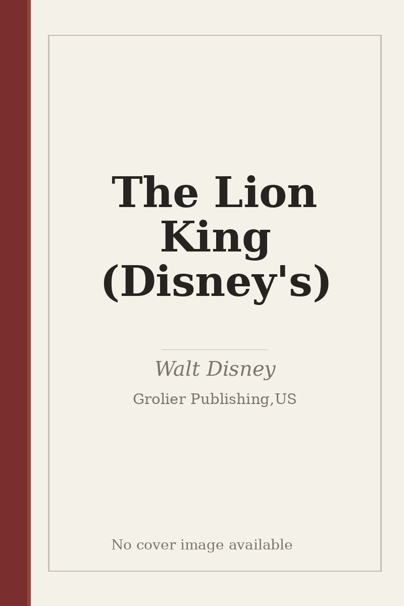 The Lion King (Disney's) - no cover image available