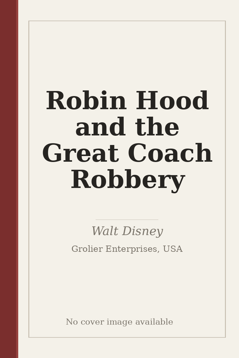 Robin Hood and the Great Coach Robbery - no cover image available