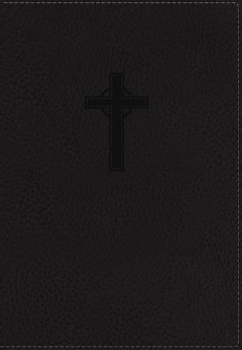 NKJV, Reference Bible, Compact, Large Print, Leathersoft, Black, Red Letter Edition (Classic)