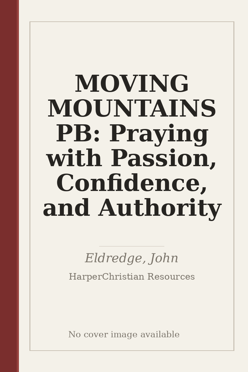 MOVING MOUNTAINS PB: Praying with Passion, Confidence, and Authority - no cover image available