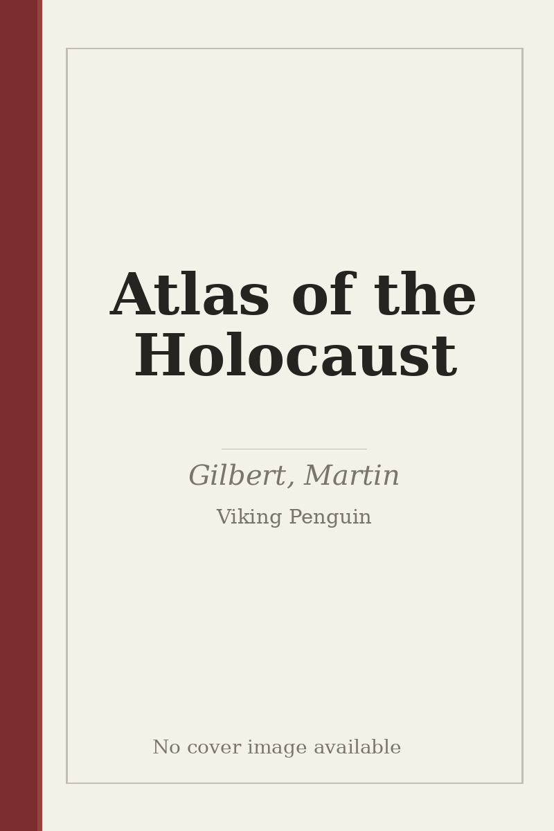 Atlas of the Holocaust - no cover image available
