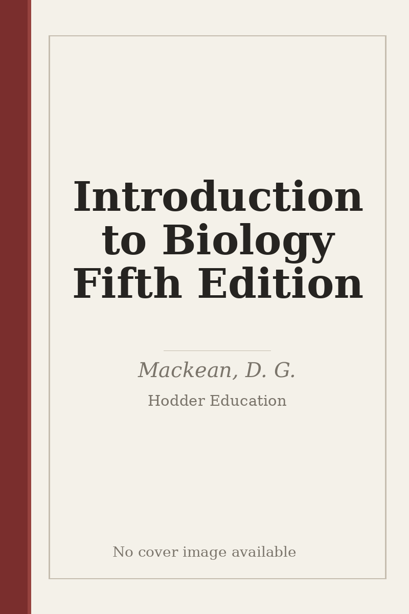 Introduction to Biology Fifth Edition - no cover image available