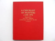 Checklist of Painters, c.1200-1976, Represented in the Witt Library, Courtauld Institute of Art, London