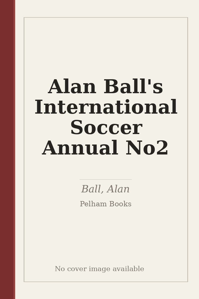 Alan Ball's International Soccer Annual No2 - no cover image available