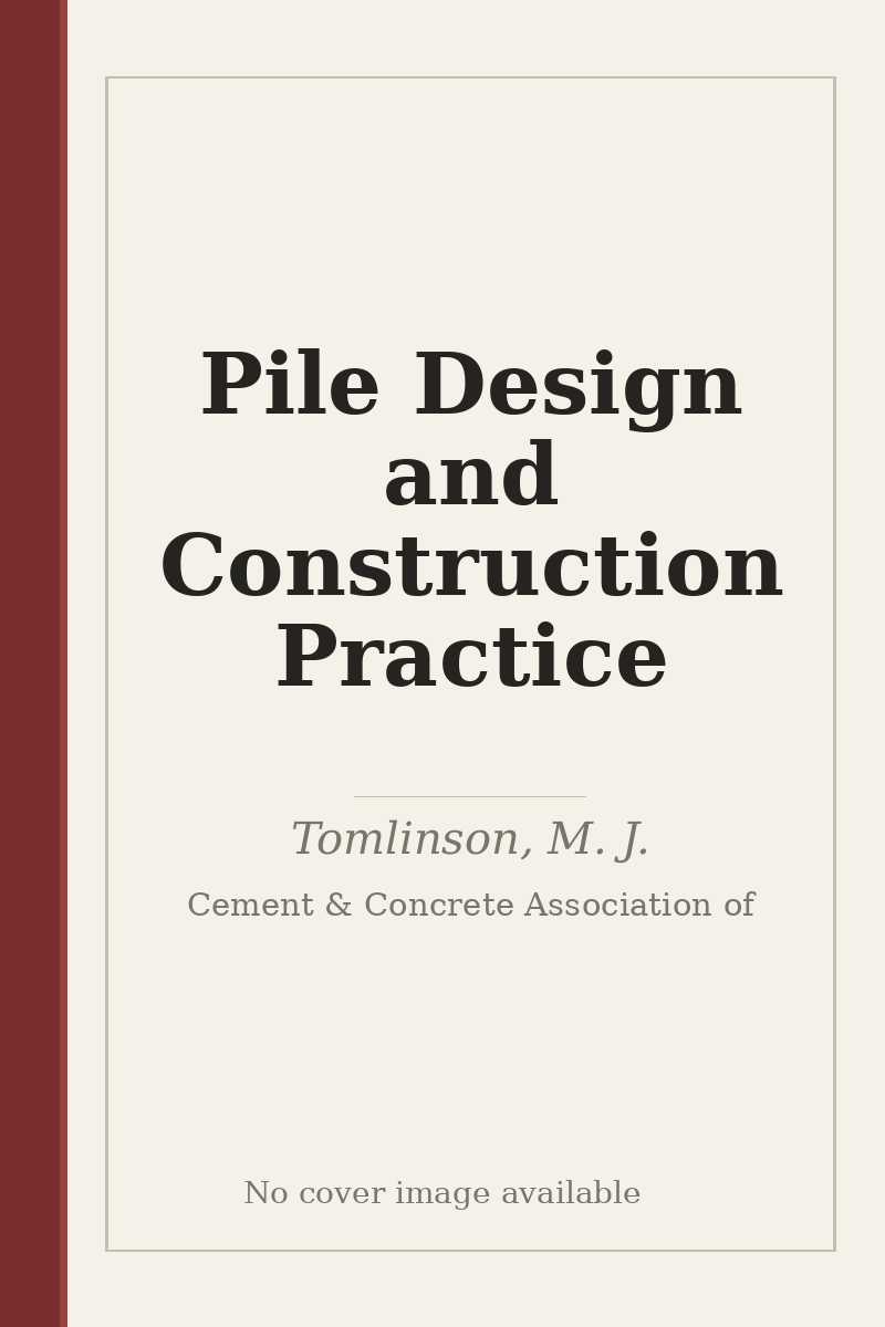 Pile Design and Construction Practice - no cover image available