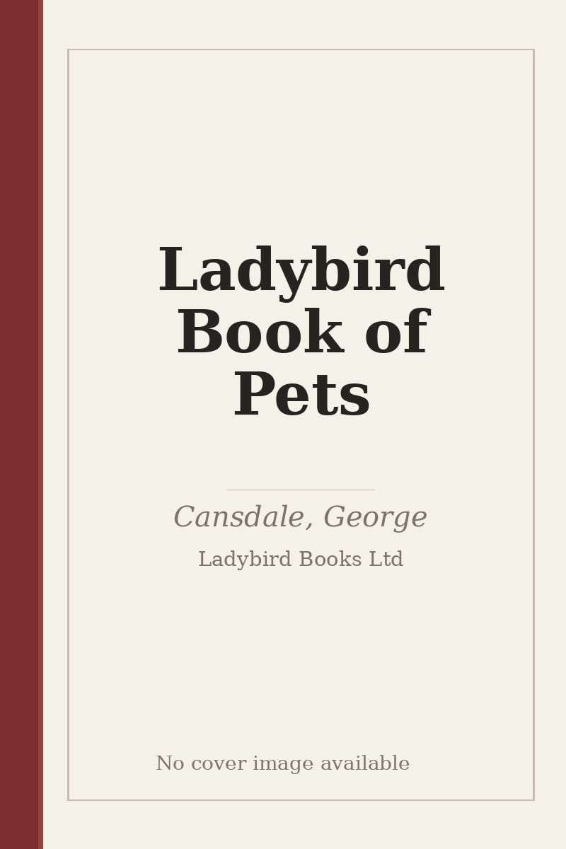 Ladybird Book of Pets - no cover image available
