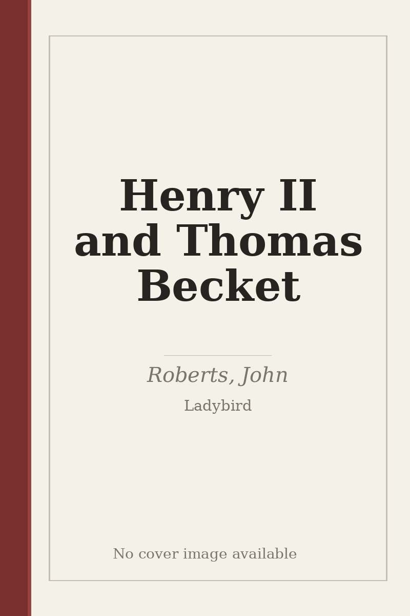 Henry II and Thomas Becket - no cover image available