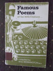 Famous Poems of the Twentieth Century
