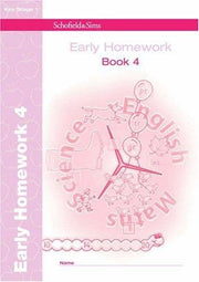Early Homework Book 4 (of 4): Key Stage 1, Years 3 - 6