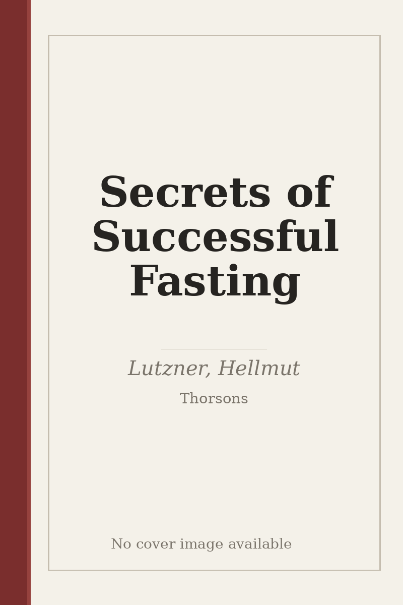 Secrets of Successful Fasting - no cover image available