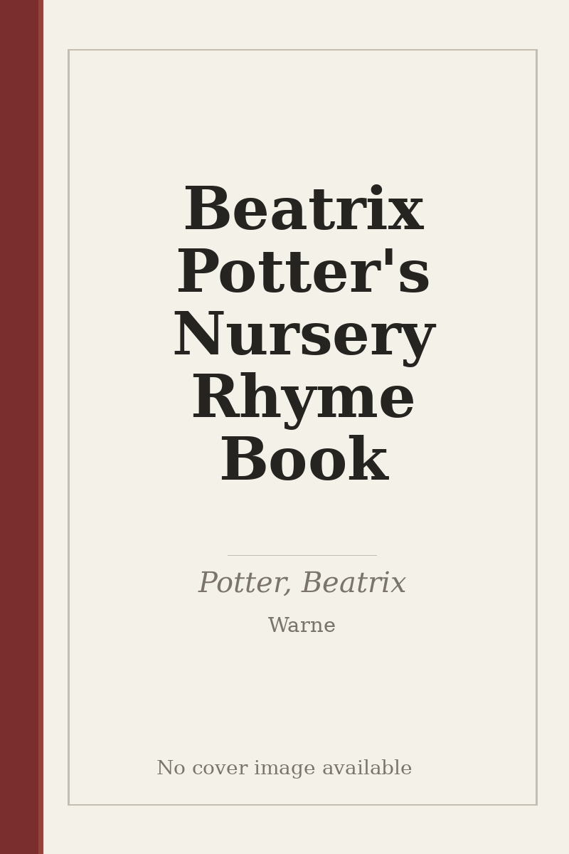 Beatrix Potter's Nursery Rhyme Book - no cover image available