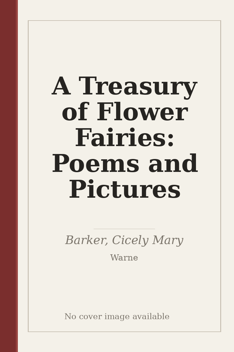 A Treasury of Flower Fairies: Poems and Pictures - no cover image available