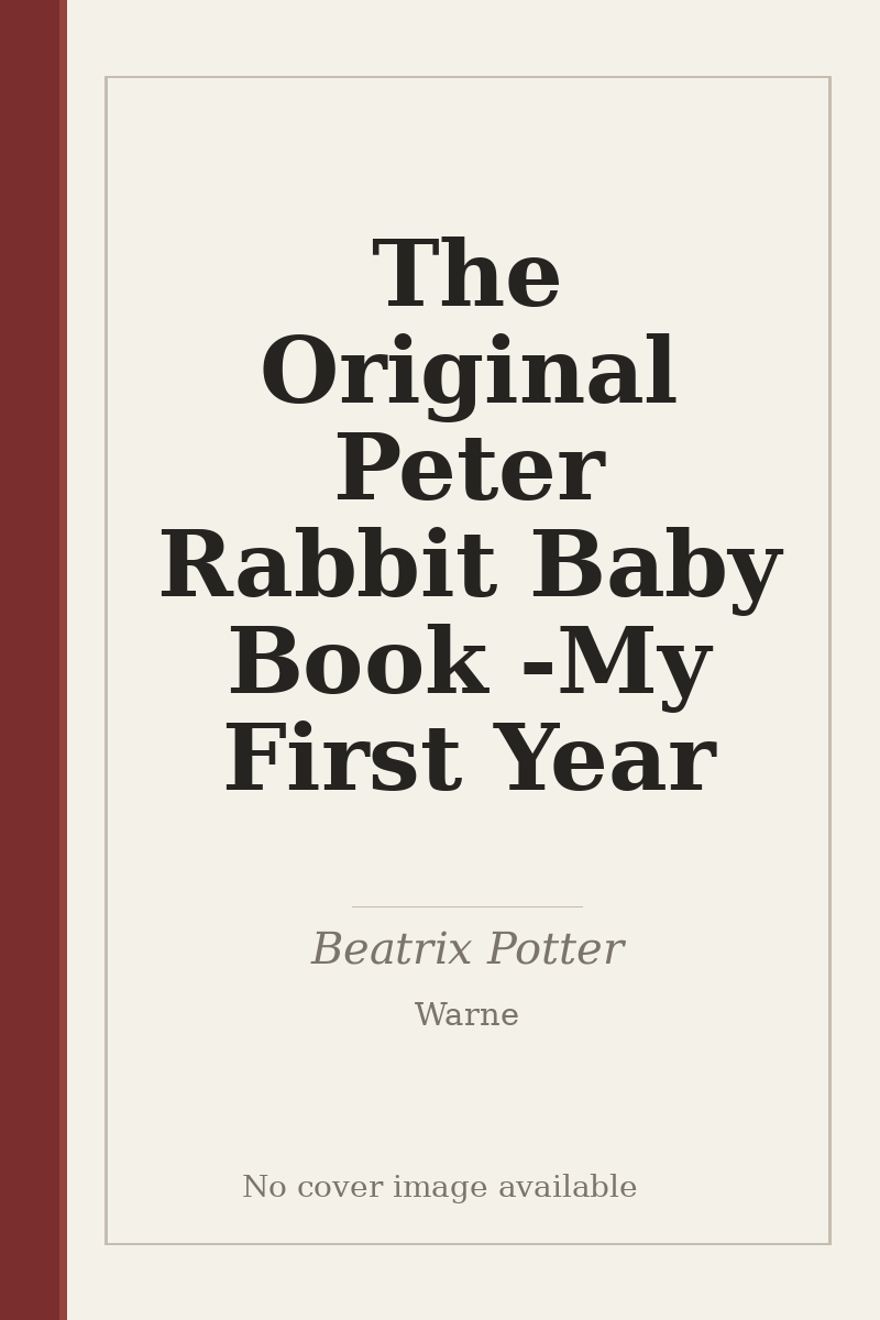 The Original Peter Rabbit Baby Book - My First Year - no cover image available