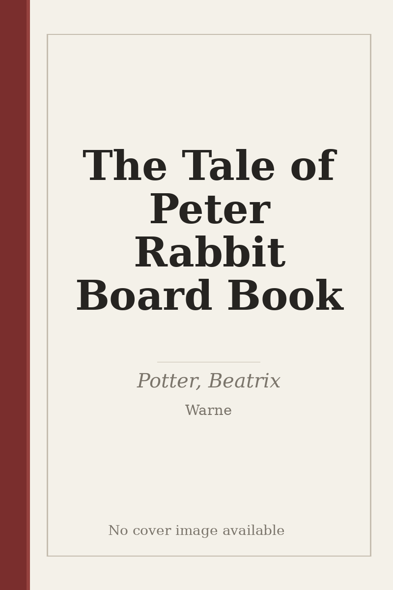 The Tale of Peter Rabbit Board Book - no cover image available