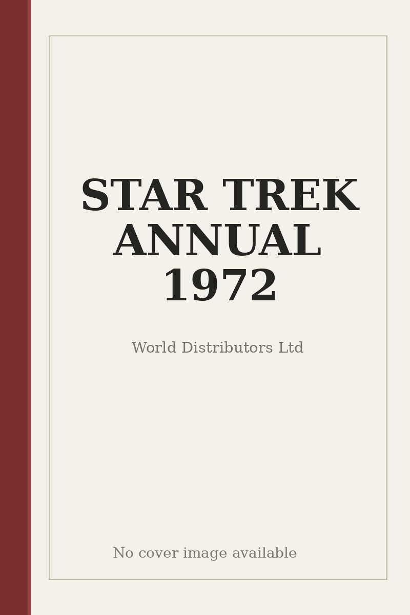 STAR TREK ANNUAL 1972 - no cover image available
