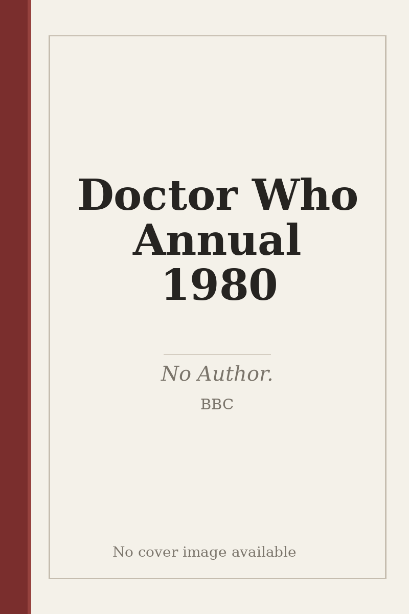 Doctor Who Annual 1980 - no cover image available