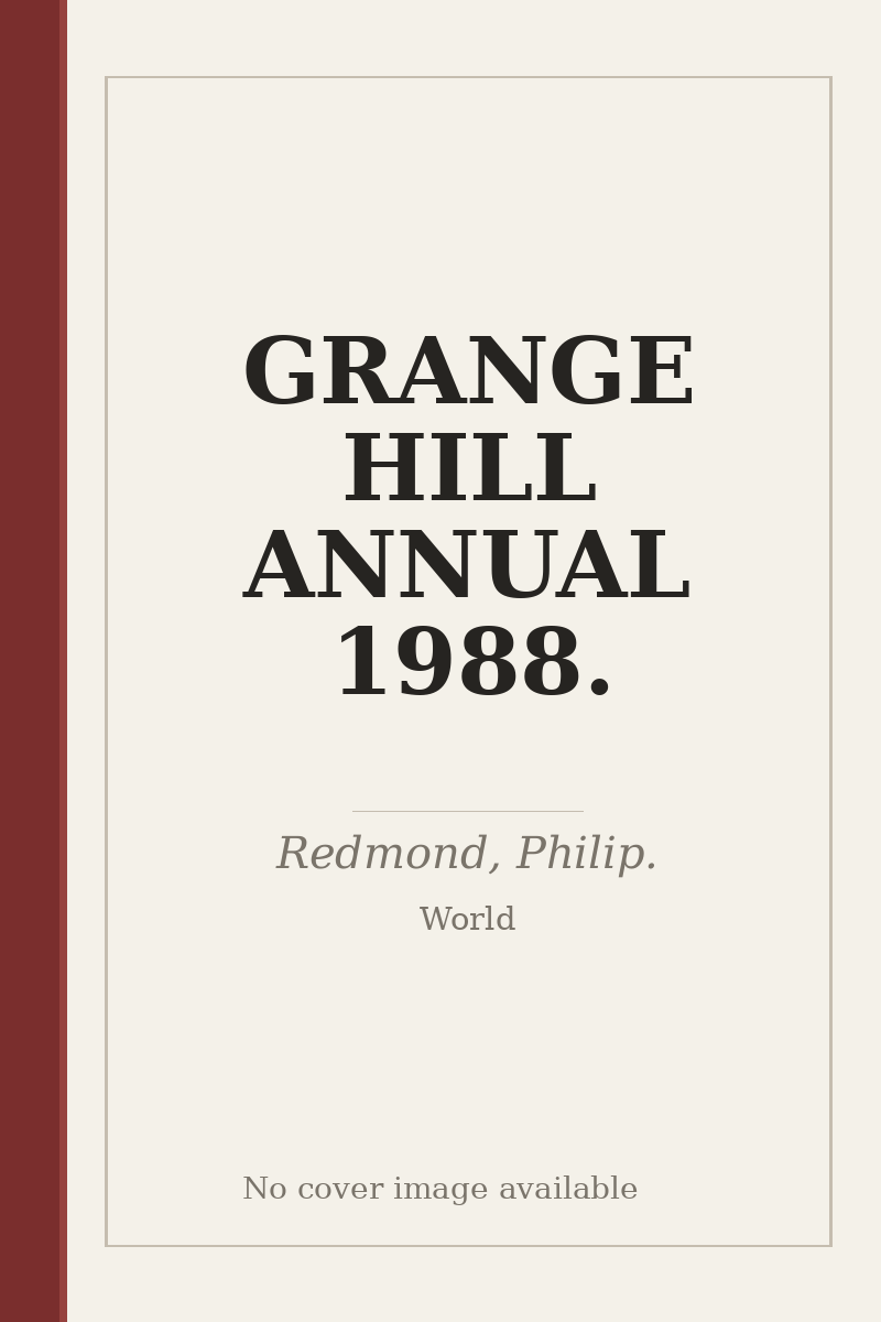 GRANGE HILL ANNUAL 1988. - no cover image available