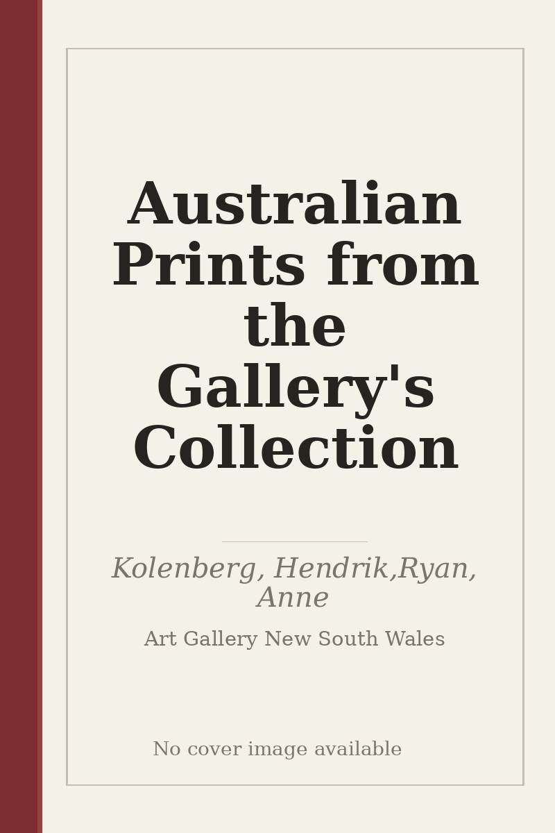 Australian Prints from the Gallery's Collection - no cover image available