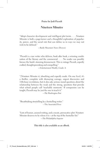 Nineteen Minutes: A Novel (Wsp Readers Club)