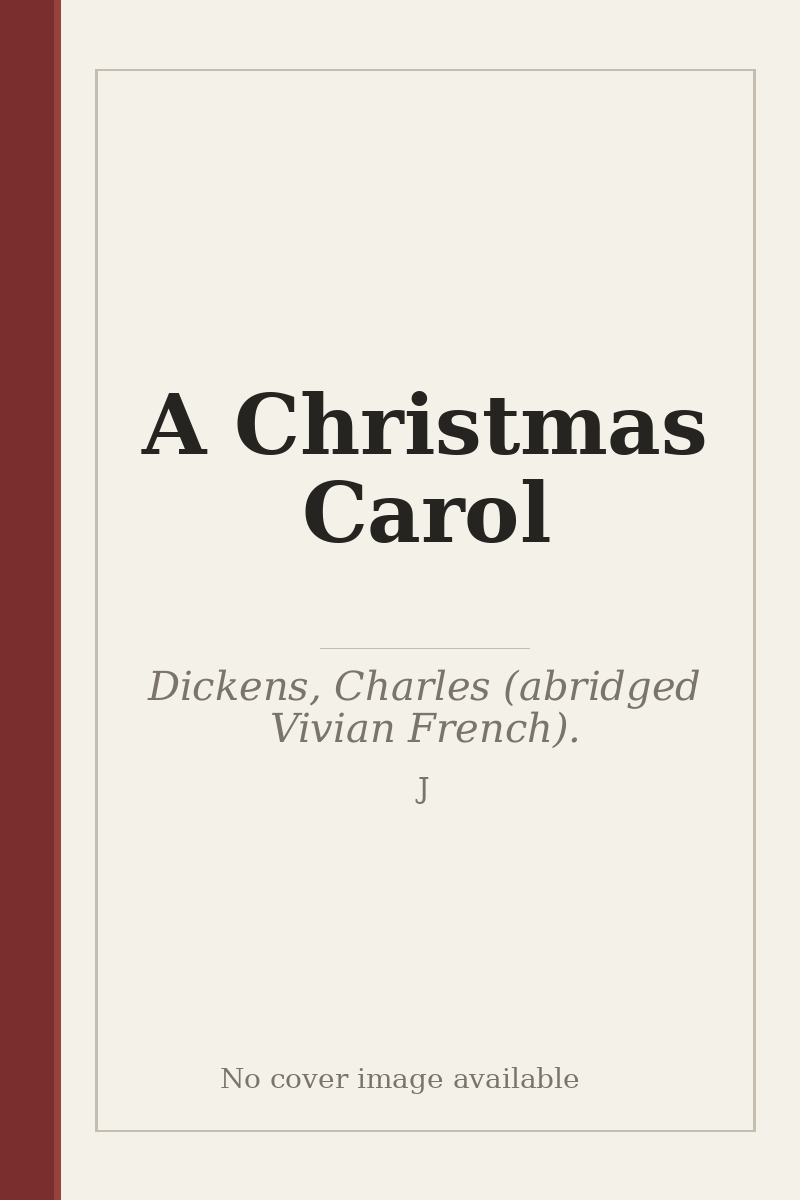 A Christmas Carol - no cover image available