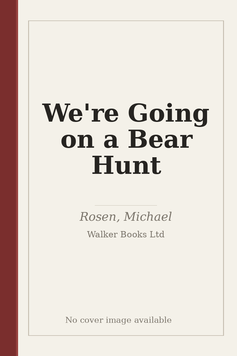 We're Going on a Bear Hunt - no cover image available