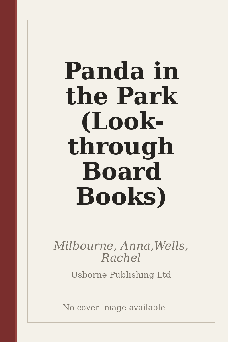 Panda in the Park (Look-through Board Books) - no cover image available