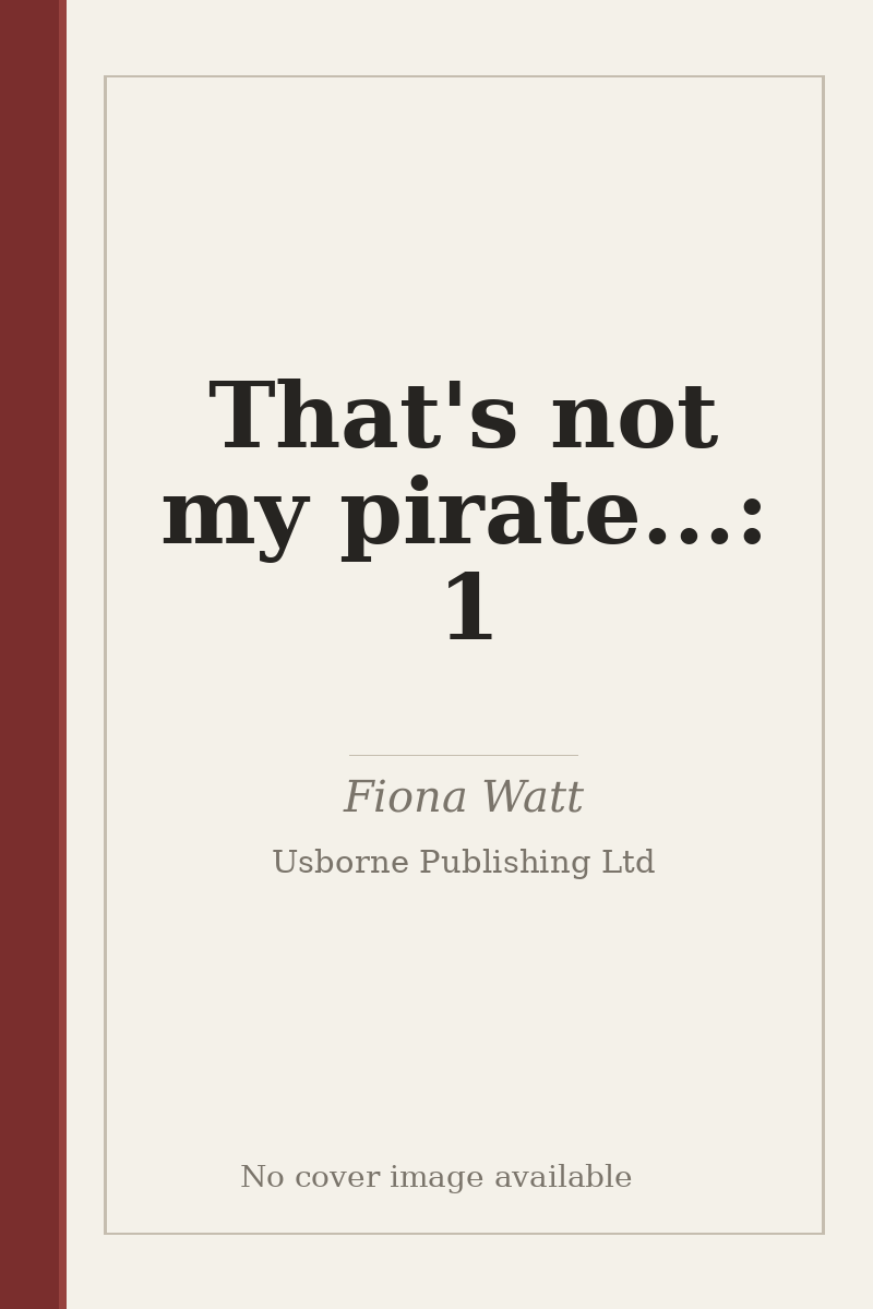 That's not my pirate...: 1 - no cover image available