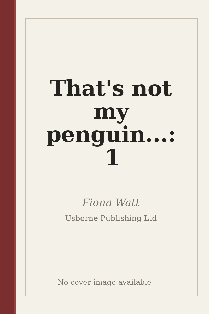 That's not my penguin...: 1 - no cover image available
