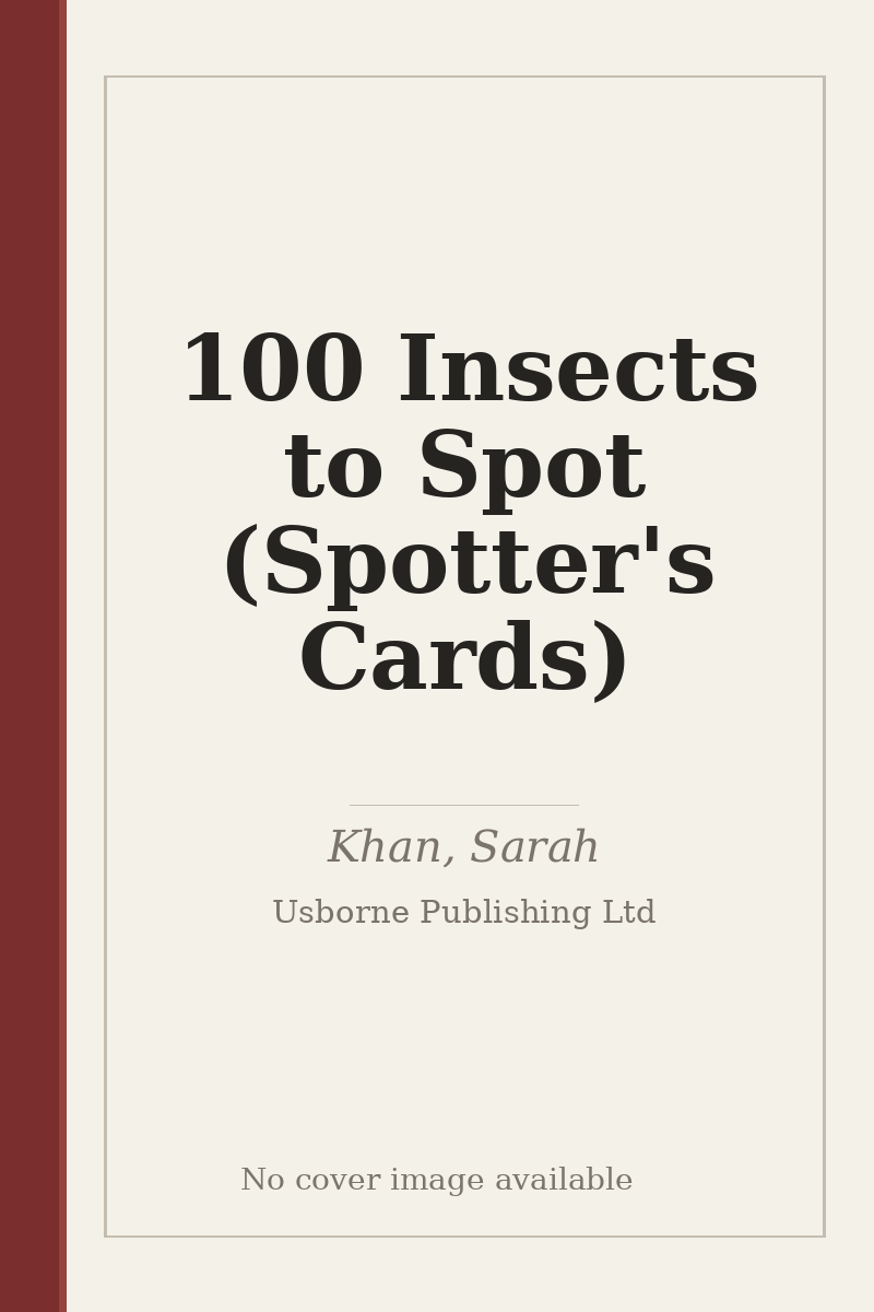 100 Insects to Spot (Spotter's Cards) - no cover image available