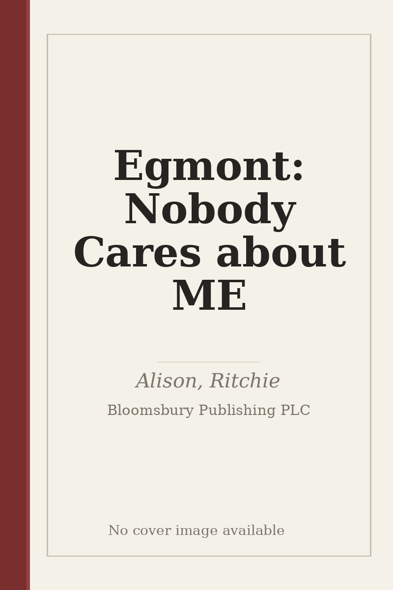 Egmont: Nobody Cares about ME - no cover image available