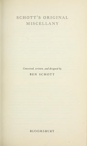 Schott's Original Miscellany