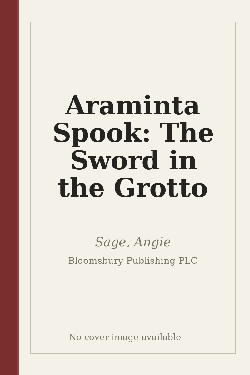 Araminta Spook: The Sword in the Grotto - no cover image available