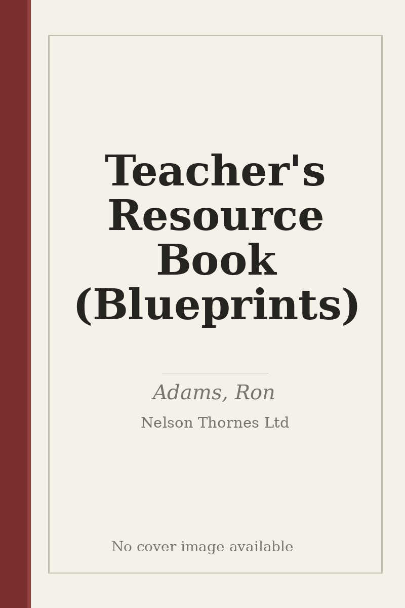 Teacher's Resource Book (Blueprints) - no cover image available