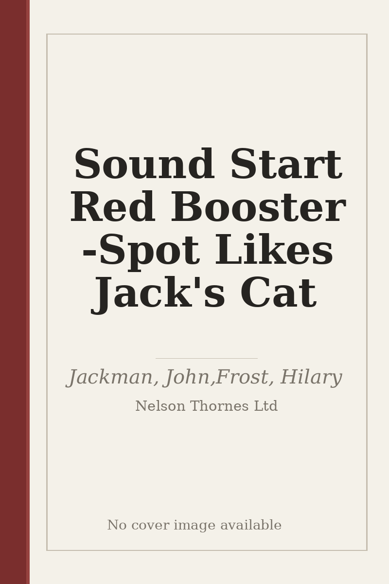 Sound Start Red Booster - Spot Likes Jack's Cat - no cover image available