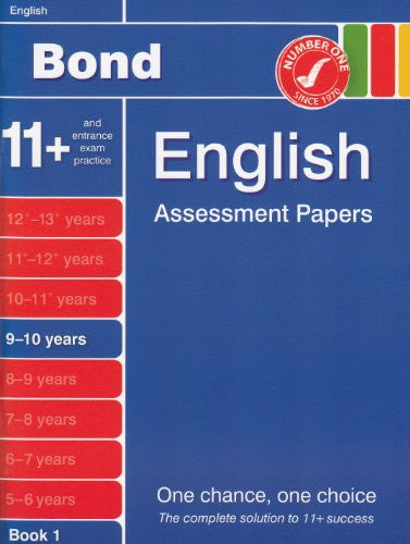 Bond Assessment Papers in English 9-10 years New Edition
