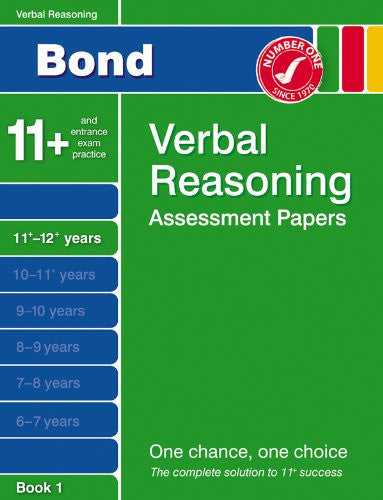 Bond Fifth Papers in Verbal Reasoning: Fifth Papers in Verbal Reasoning 11-12+ Years