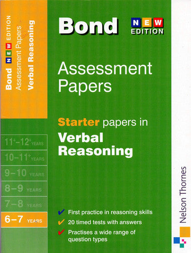 Bond Starter Papers in Verbal Reasoning 6-7 Years