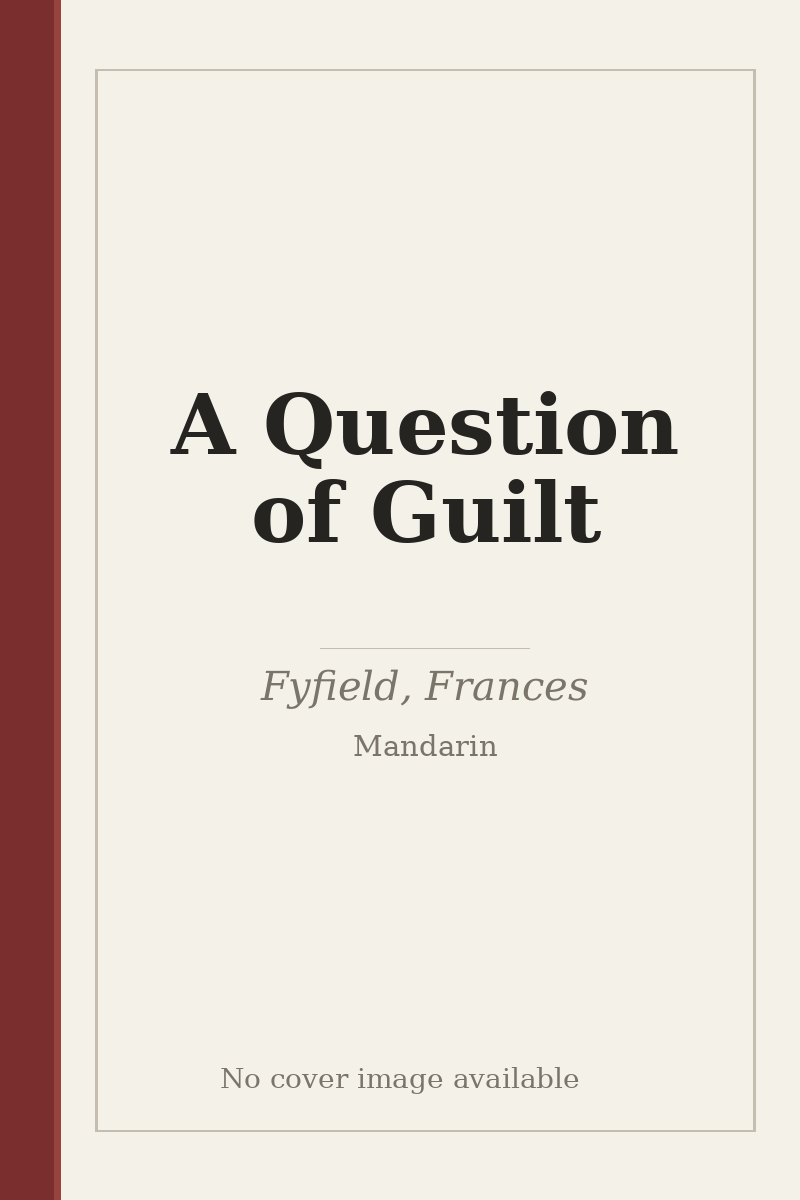 A Question of Guilt - no cover image available