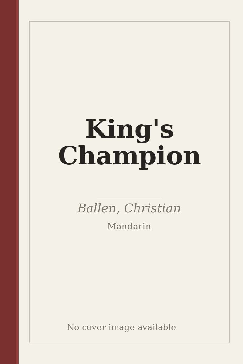 King's Champion - no cover image available