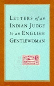 Letters of an Indian Judge to an English Gentlewoman