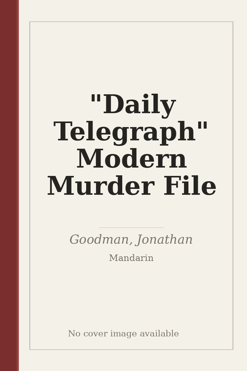 "Daily Telegraph" Modern Murder File - no cover image available