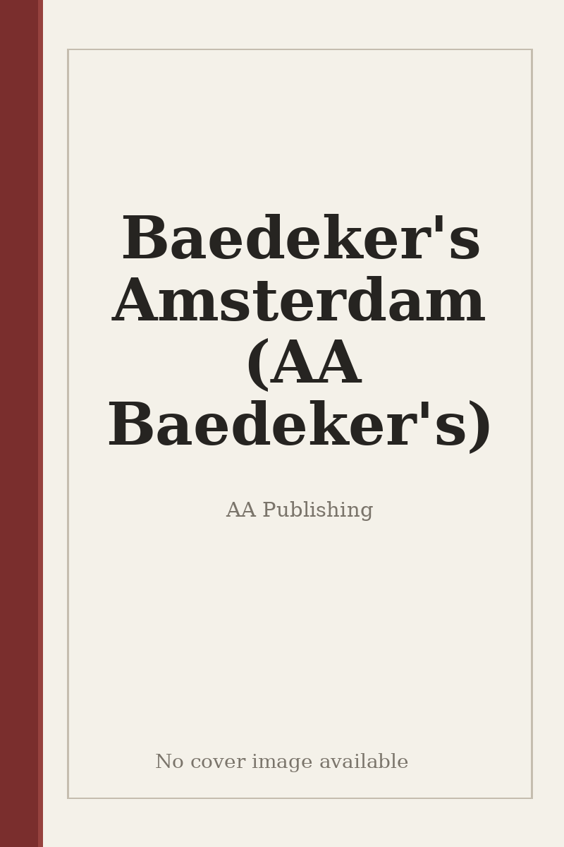 Baedeker's Amsterdam (AA Baedeker's) - no cover image available