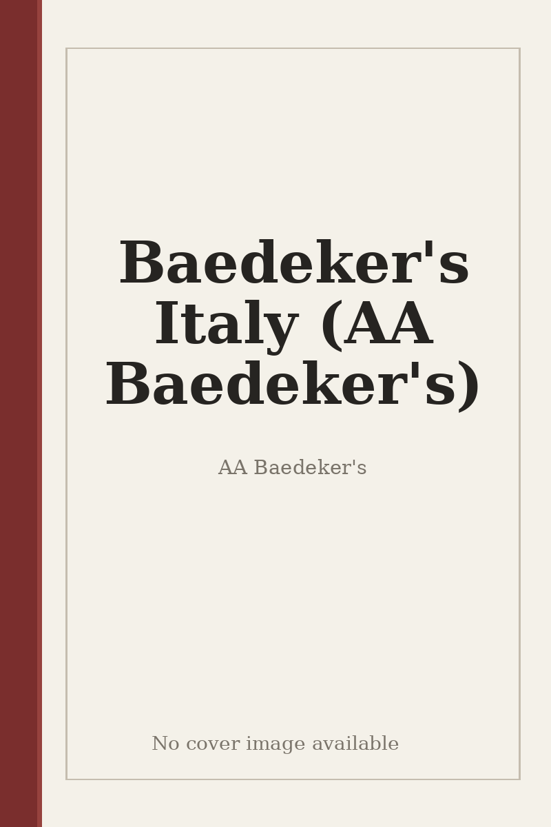 Baedeker's Italy (AA Baedeker's) - no cover image available