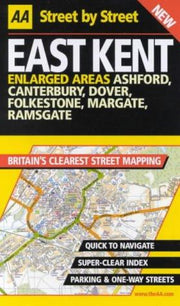 AA Street by Street Kent, East Midi (AA Street by Street Atlases)