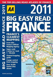 Big Easy Read France 2011 (Road Atlas) (AA Big Easy Read France)